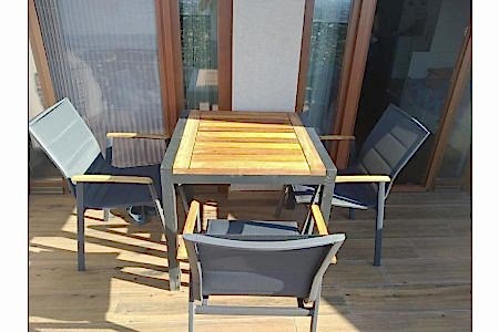 Bodrum Mini Alüminyum Masa Takımı - Gözde Bahçe Mobilyaları