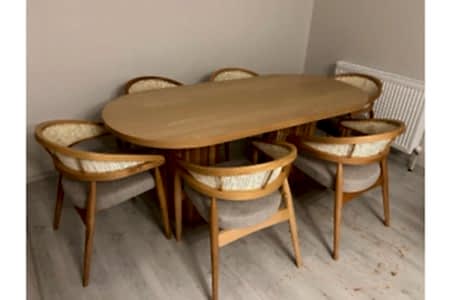 Oval Meşe MAsa - CCK Concept