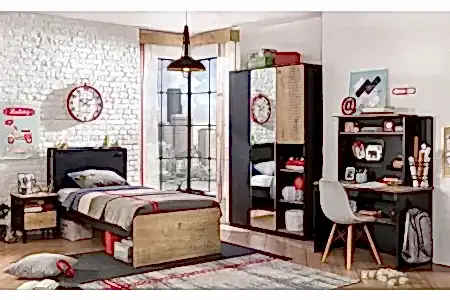 Black Genç Odası - Çilek Mobilya