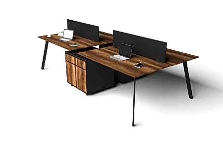 FLY WORKSTATİON 4'LÜ KESONLU - Timob Ofis Mobilyaları