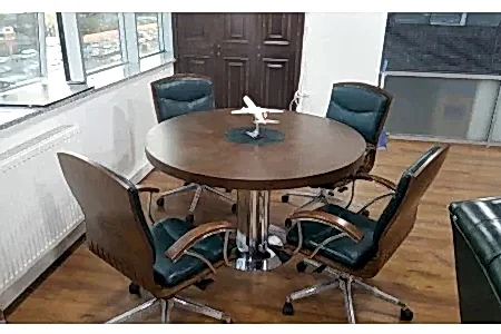 İmparator Yuvarlak Toplantı Masası - Dekors Ofis