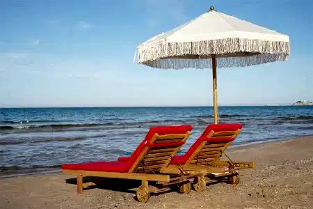 İroko Sunset Tekerlekli Şezlong - Garden Modern Bahçe Mobilyaları