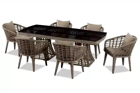 New Rattan Masa & Sandalye - Garden Dizayn