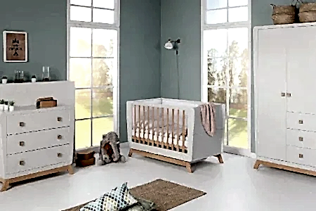 Rococo Beige Bebek Odası Takımı - Piccolino Mobilya
